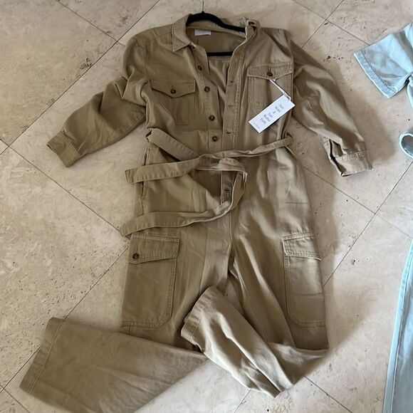 NWT Boyish Anthropologie The Troy Coverall Khaki - Picture 4 of 5